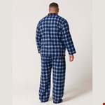 Contare Flannelette Long PJ Check - navy check
